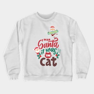 Vintage pink santa claus - Retro Pink Santa Claus - Christmas Stickers Crewneck Sweatshirt